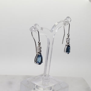 London Blue Topaz Droplet Earrings
