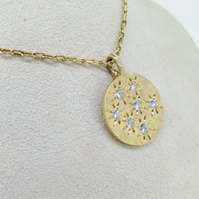 Load image into Gallery viewer, Diamond Spark Hammered Necklace
