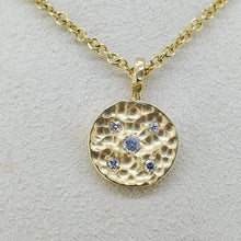 Load image into Gallery viewer, 18K Necklace Hammered Pendant
