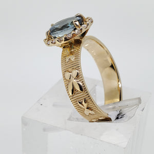 London Blue Topaz  Diamond Ring