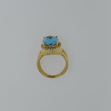 Load image into Gallery viewer, Blue Topaz Diamond Ring
