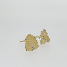 Load image into Gallery viewer, Mix-and-Match Bee and Bee Hive Earrings
