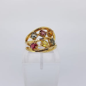 Mutli-Color Sapphire Ring