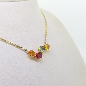 Multi-colored Sapphire Necklace